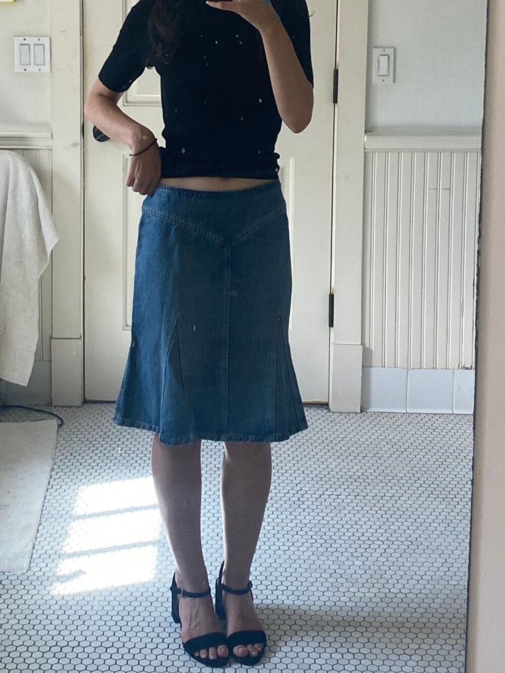 Marc by Marc Jacobs vintage denim flare a-line skirt